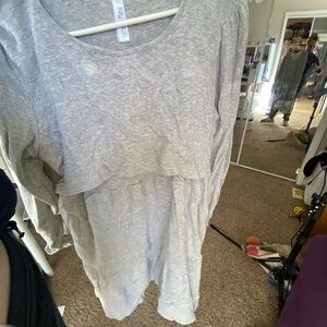 Latched Mama Heather Gray Nursing Dress Like New